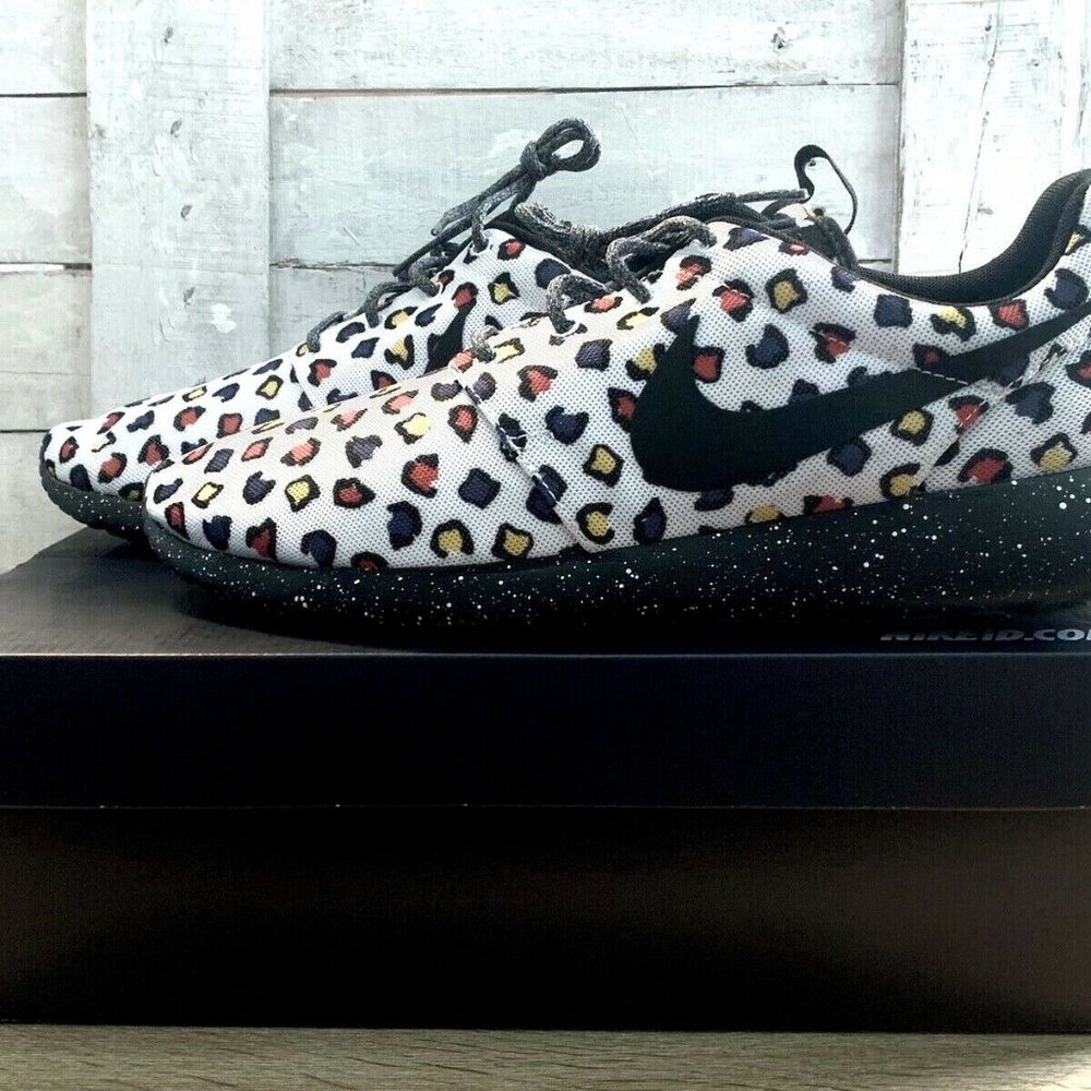 Nike Roshe Run ID Colorful Cheetah Print, New - Picture 3 of 7